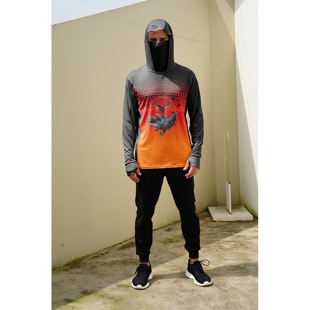 Summer Clothing Tops - Fishing Shirts Men Sun Protection Hoodie