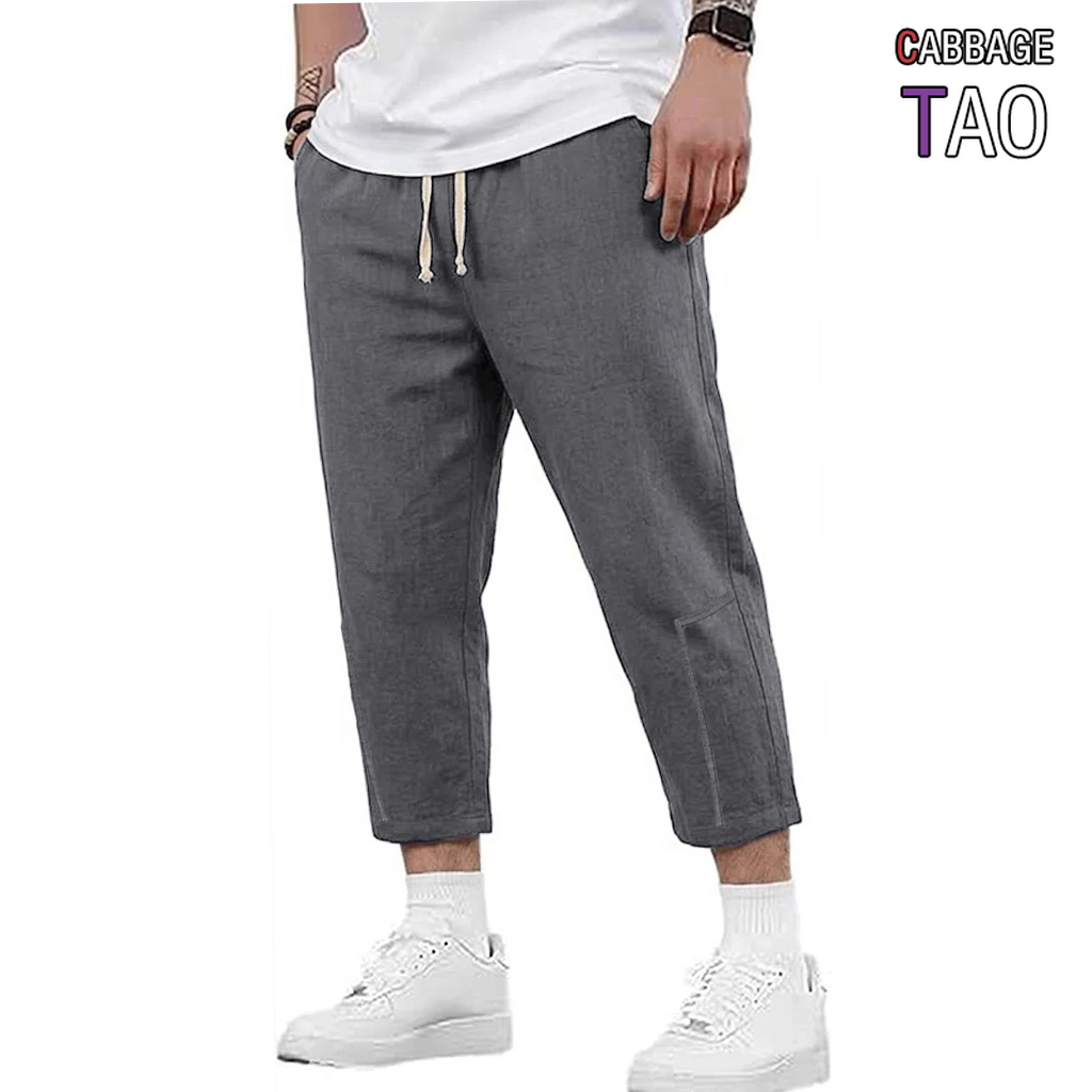 Linen Shorts Men - Mens Summer Cotton and Linen Blend