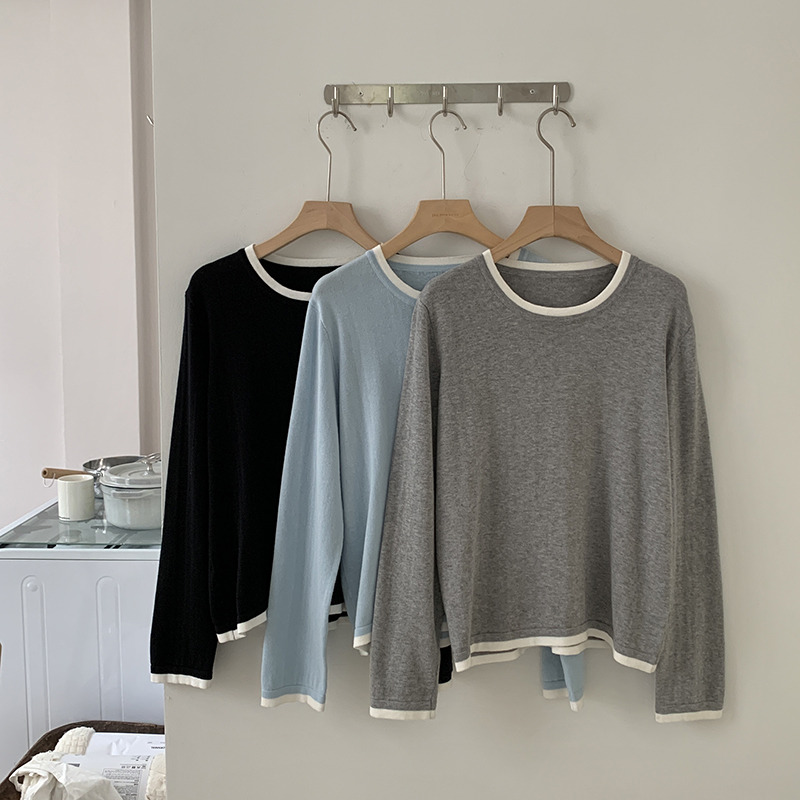 Summer Clothing Styles - 100% Cotton Women O-neck Color Blocking