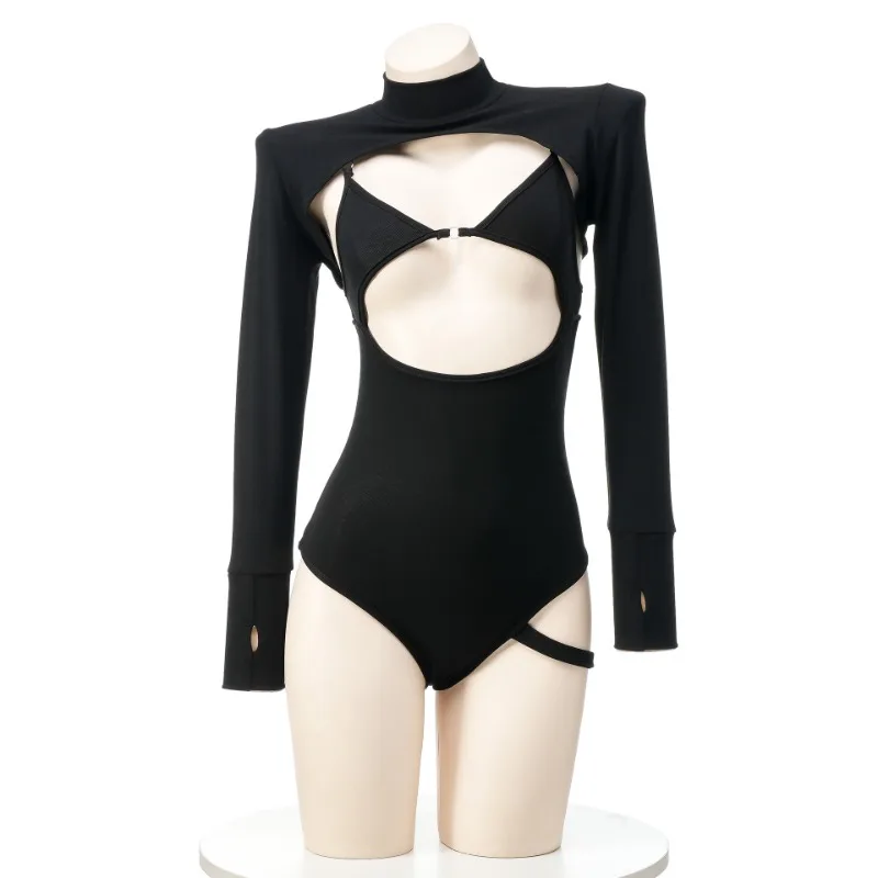 Anime Gothic  Hollow Out Sleev - Romper Playsuit Women 评论和价格