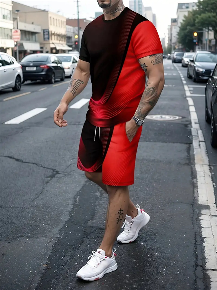 Men Women Gradient Texture T-s - Summer Clothing Styles 评论和价格