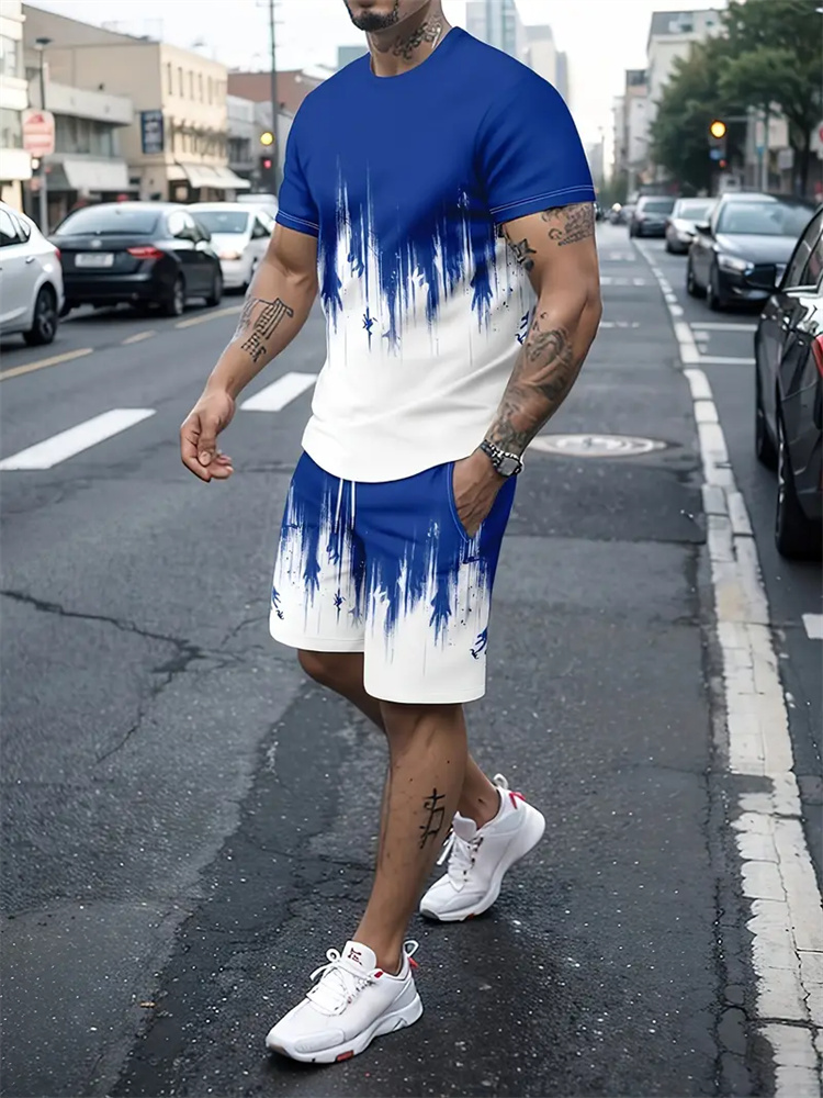 Men Women Gradient Texture T-s - Summer Clothing Styles 评论和价格