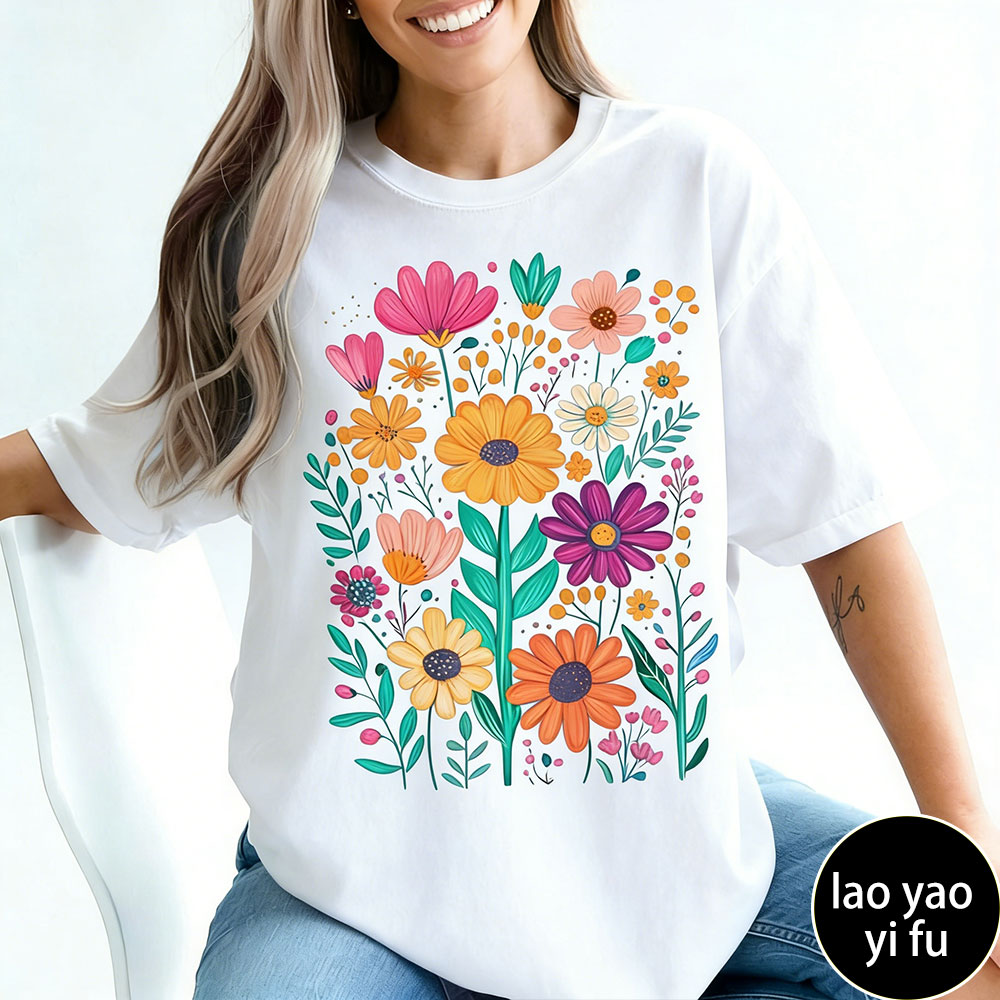 Boho Summer Floral Women TShir - Summer Clothing Vibes 评论和价格