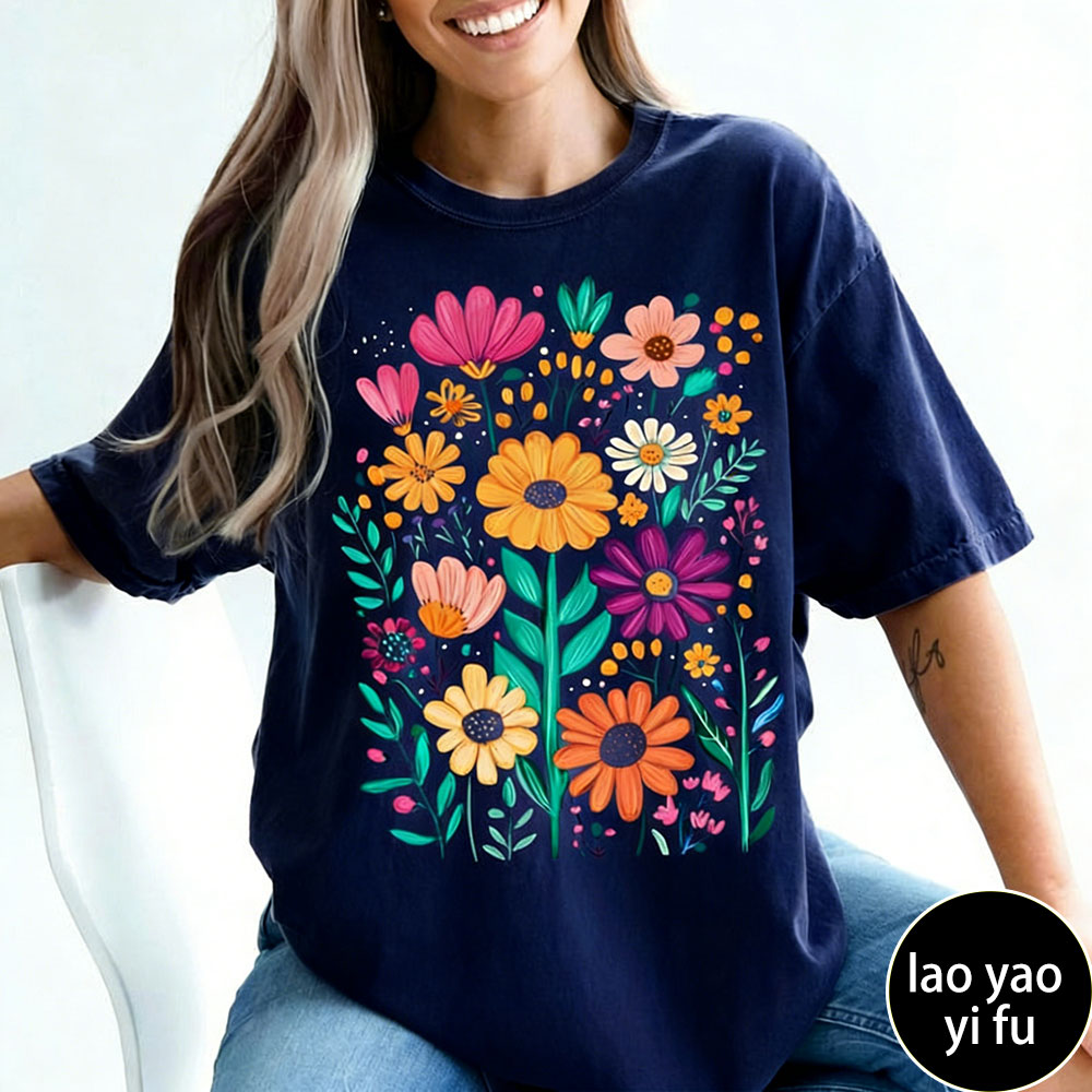 Boho Summer Floral Women TShir - Summer Clothing Vibes 评论和价格