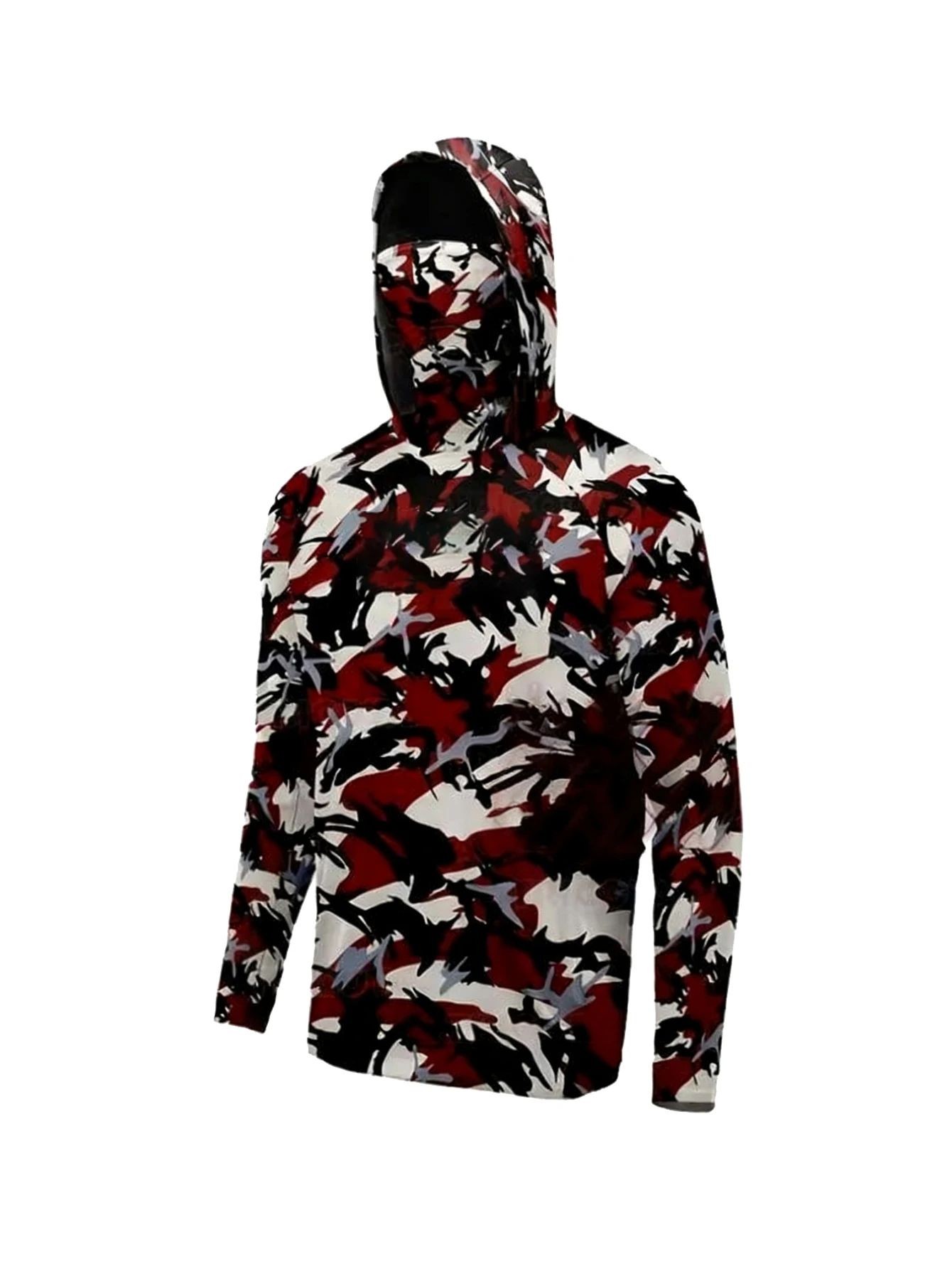 Outdoor Men Fishing Hooded Shi - Summer Clothing Long Sleeve 评论和价格
