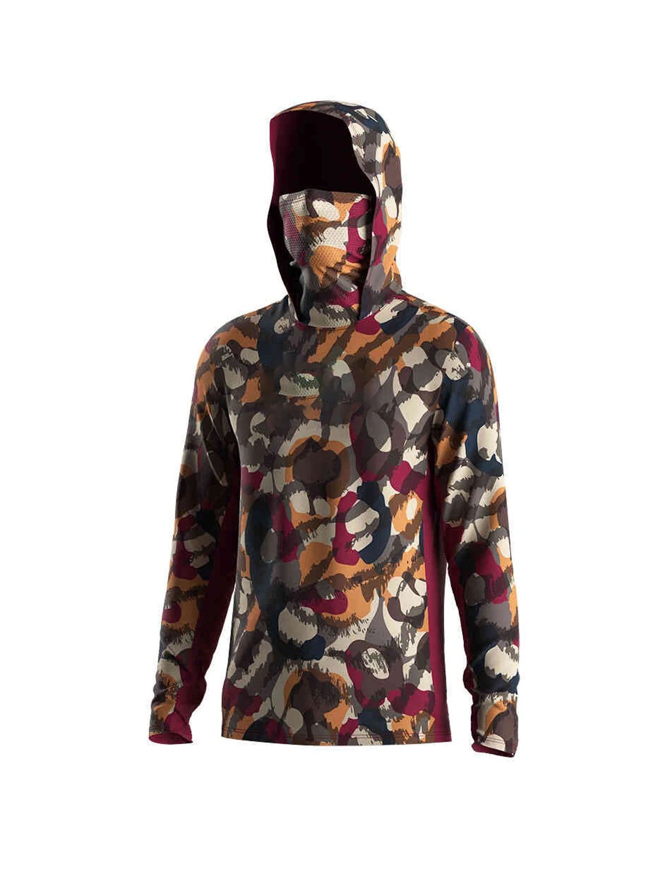 Outdoor Men Fishing Hooded Shi - Summer Clothing Long Sleeve 评论和价格