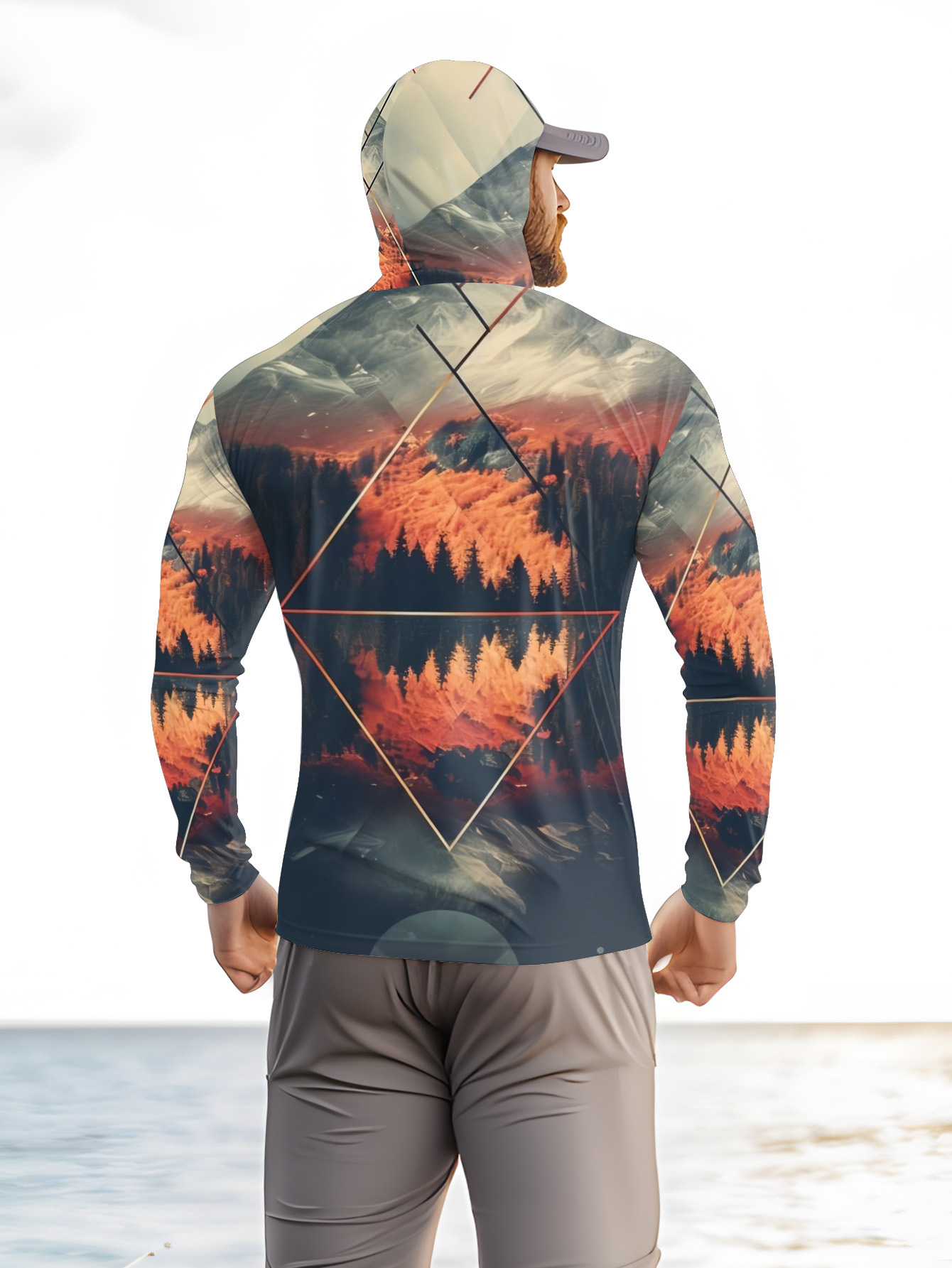 Outdoor Men's Fishing Hoodie B - Summer Clothing Long Sleeve 评论和价格
