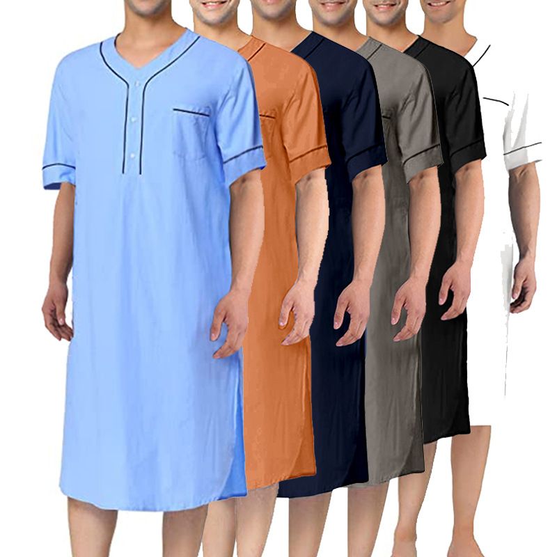 Summer Short Sleeve Men Thin N - Summer Nights Clothing 评论和价格