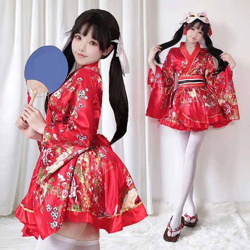 Japanese Modified Kimono Dress - Summer Japanese Clothing 评论和价格