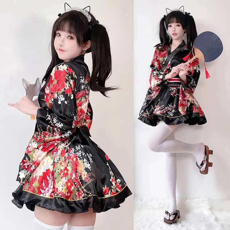 Japanese Modified Kimono Dress - Summer Japanese Clothing 评论和价格