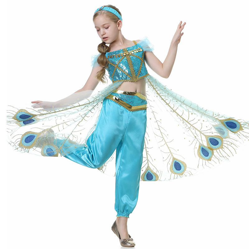 Jasmine Girls Princess Dress M - Summer Clothing Kids 评论和价格