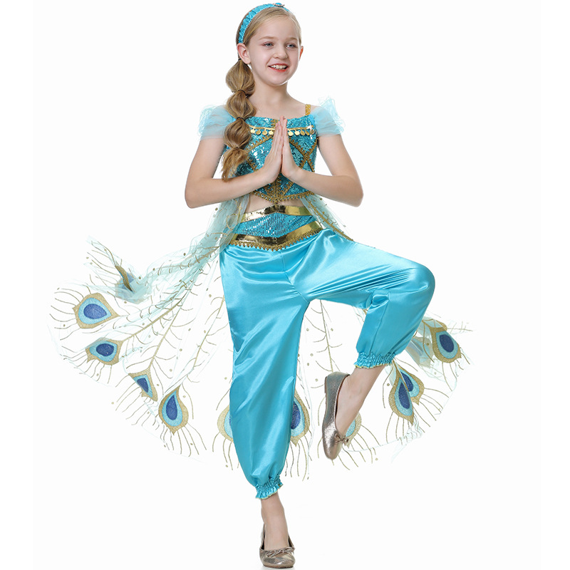 Jasmine Girls Princess Dress M - Summer Clothing Kids 评论和价格