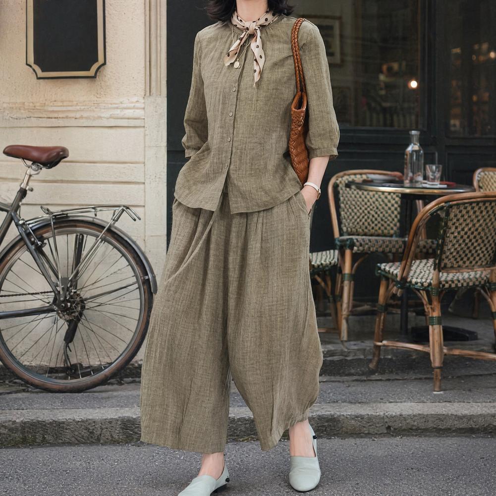 2026 Plus Size Casual Suit Wom - Linen Shorts Men 评论和价格