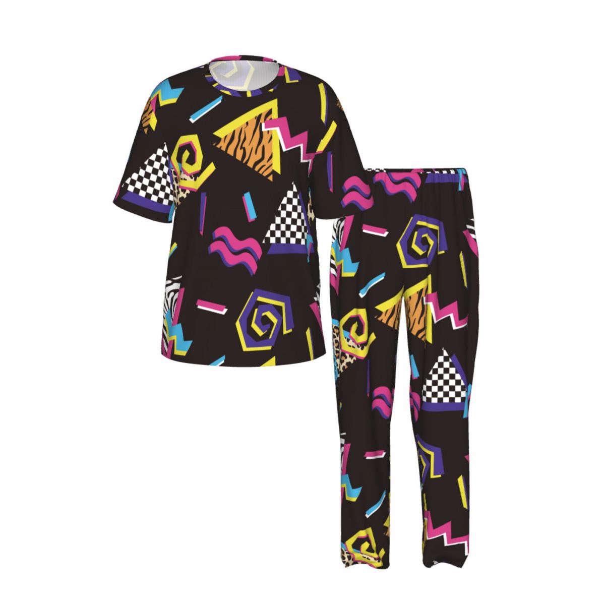 Men Pajamas Suit Short Sleeved - Summer Clothing Styles 评论和价格