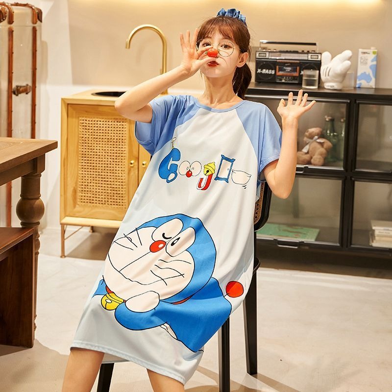 Doraemon cute nightdress for w - Summer Nights Clothing 评论和价格