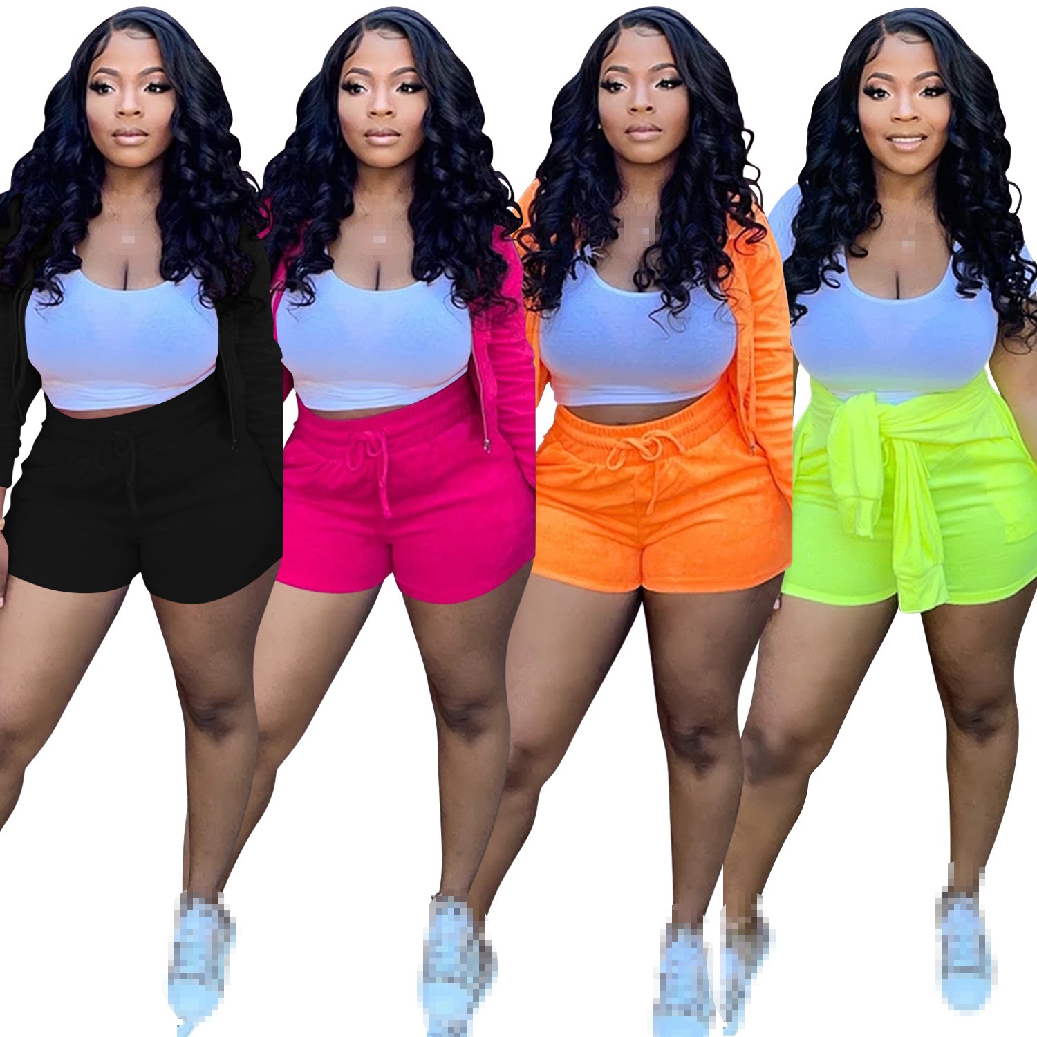 shorts sets 3 piece set women  - Summer Clothing Wholesale 评论和价格