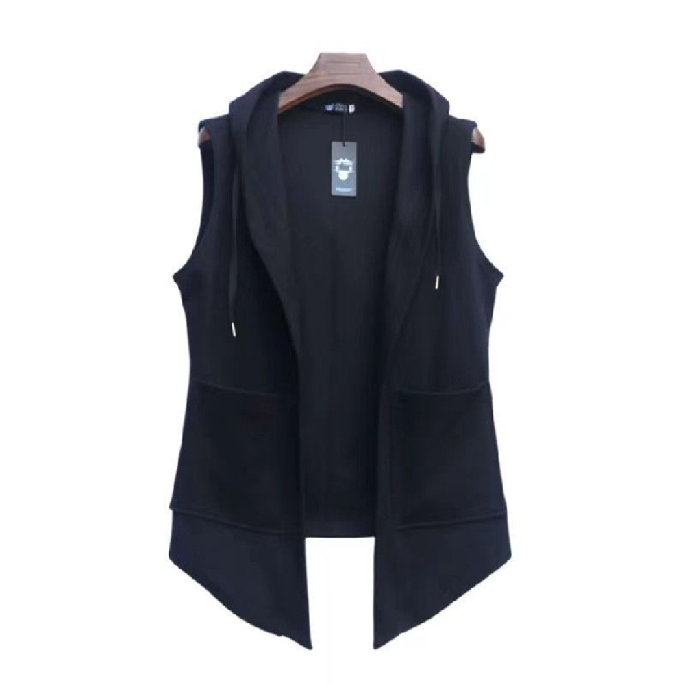 XS-5XL Mens Pocket Hooded Vest - Summer Clothing Trends 2026 评论和价格