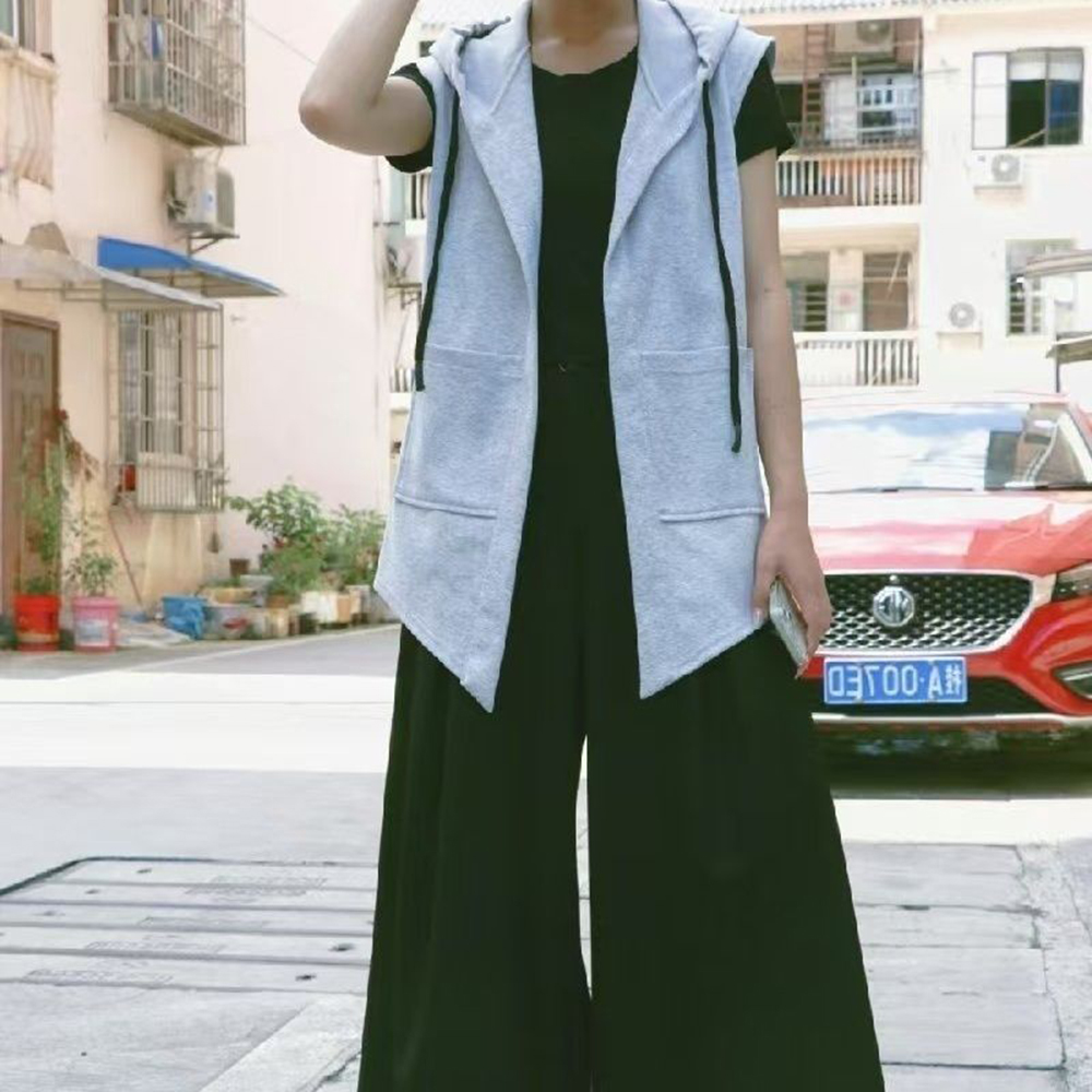 XS-5XL Mens Pocket Hooded Vest - Summer Clothing Trends 2026 评论和价格