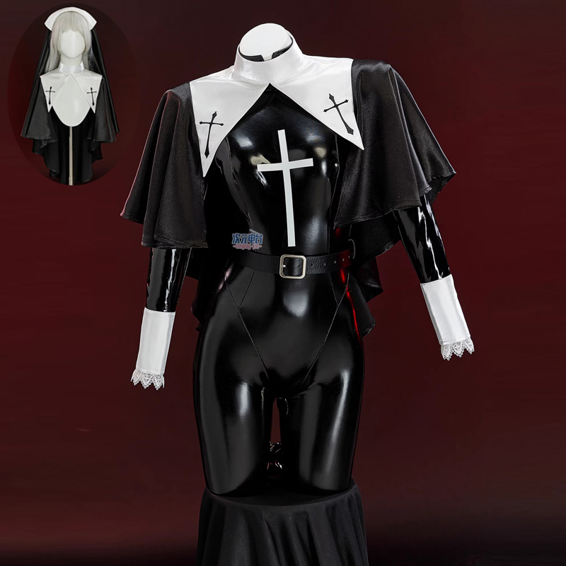 Nun Cosplay Costume Women Sexy - Romper Playsuit Women 评论和价格