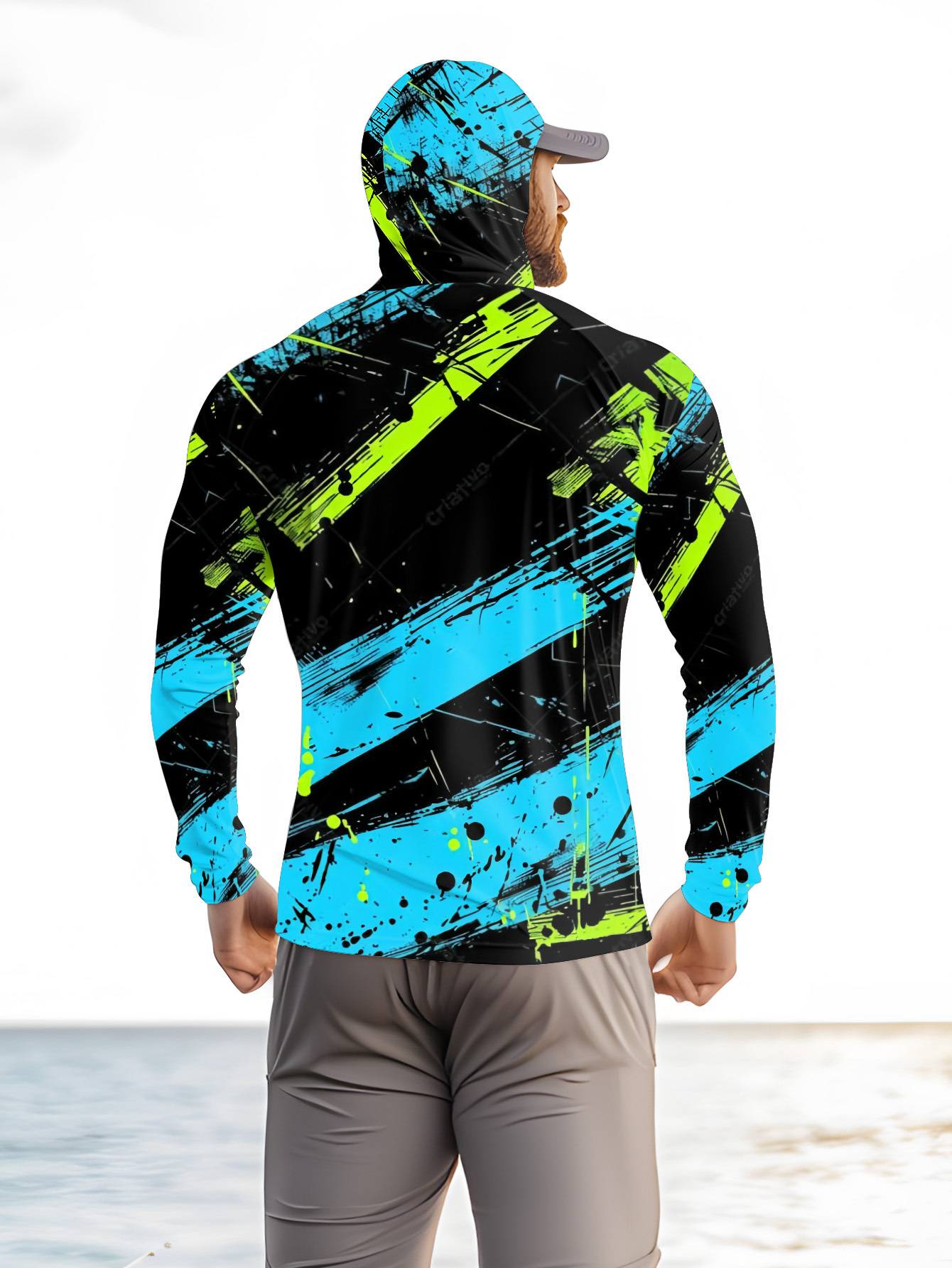 Fishing Hoodie Men Long Sleeve - Summer Clothing Long Sleeve 评论和价格