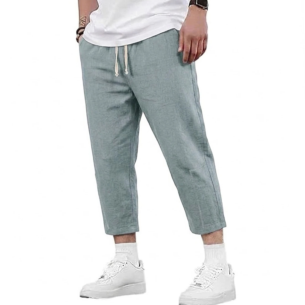 Mens Summer Cotton and Linen B - Linen Shorts Men 评论和价格