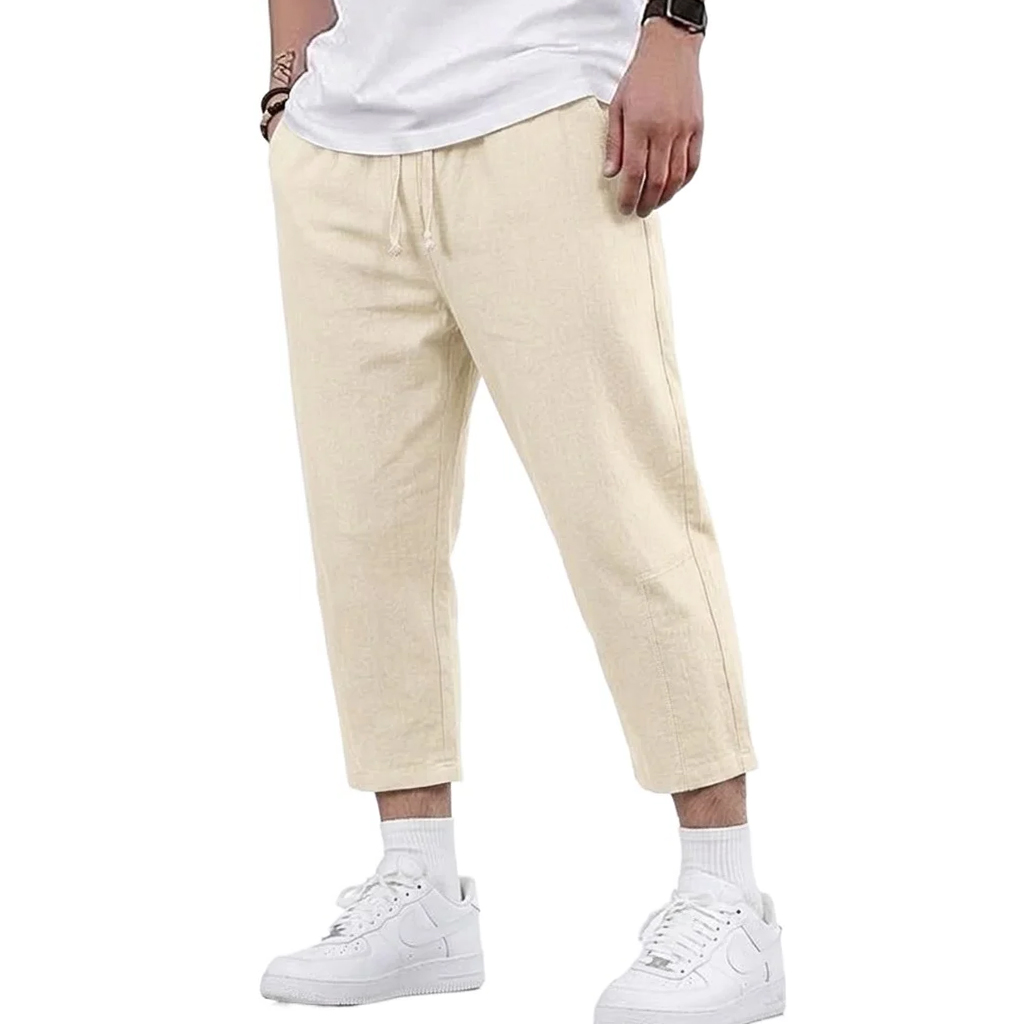Mens Summer Cotton and Linen B - Linen Shorts Men 评论和价格
