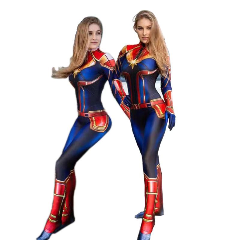 Movie Captain Cosplay Costume  - Romper Playsuit Women 评论和价格