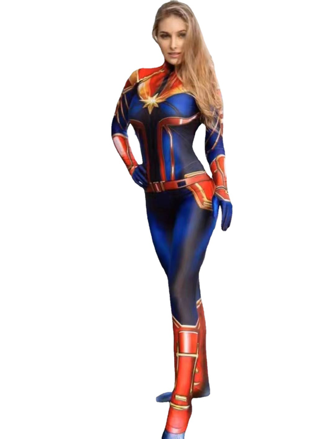 Movie Captain Cosplay Costume  - Romper Playsuit Women 评论和价格