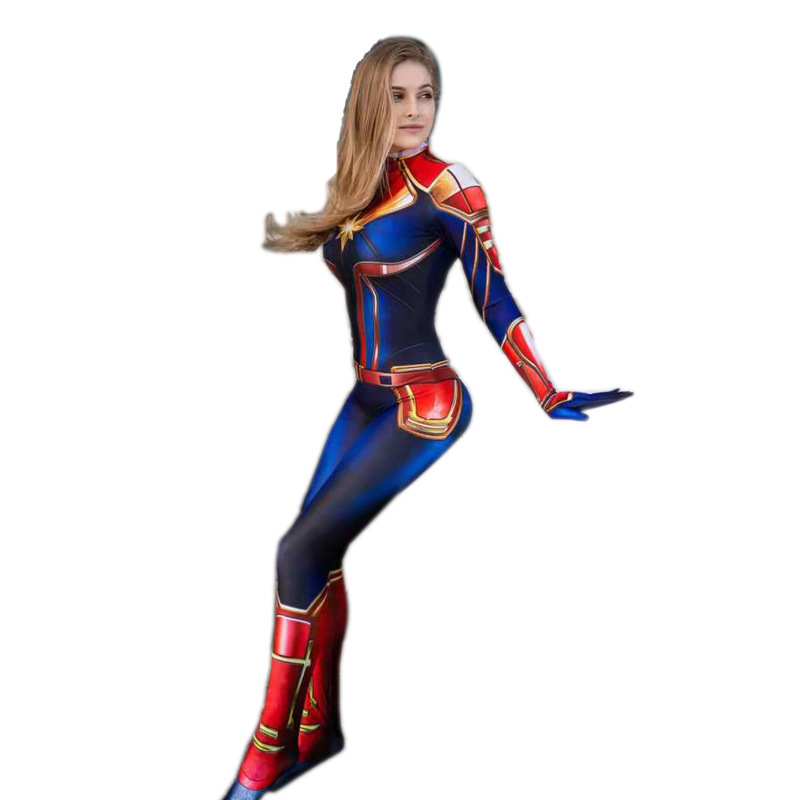 Movie Captain Cosplay Costume  - Romper Playsuit Women 评论和价格