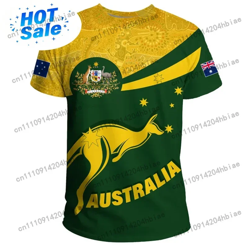 3D Print Australia Flag T Shir - Summer Clothing Australia 评论和价格