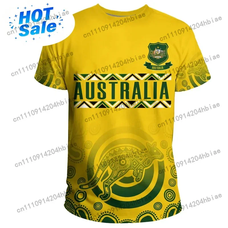3D Print Australia Flag T Shir - Summer Clothing Australia 评论和价格