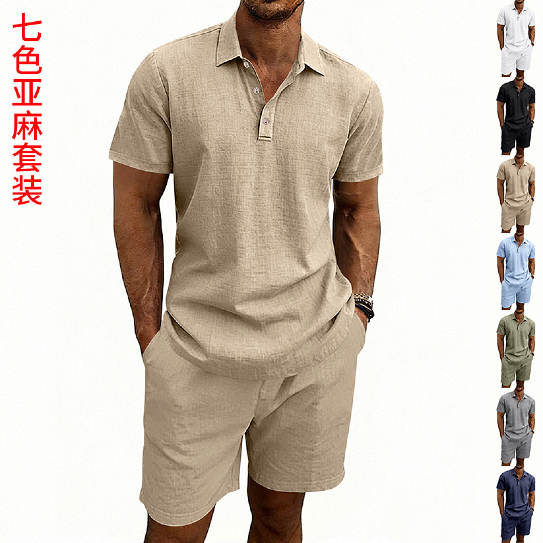 Summer Linen Casual Men's Loos - Linen Shorts Men 评论和价格