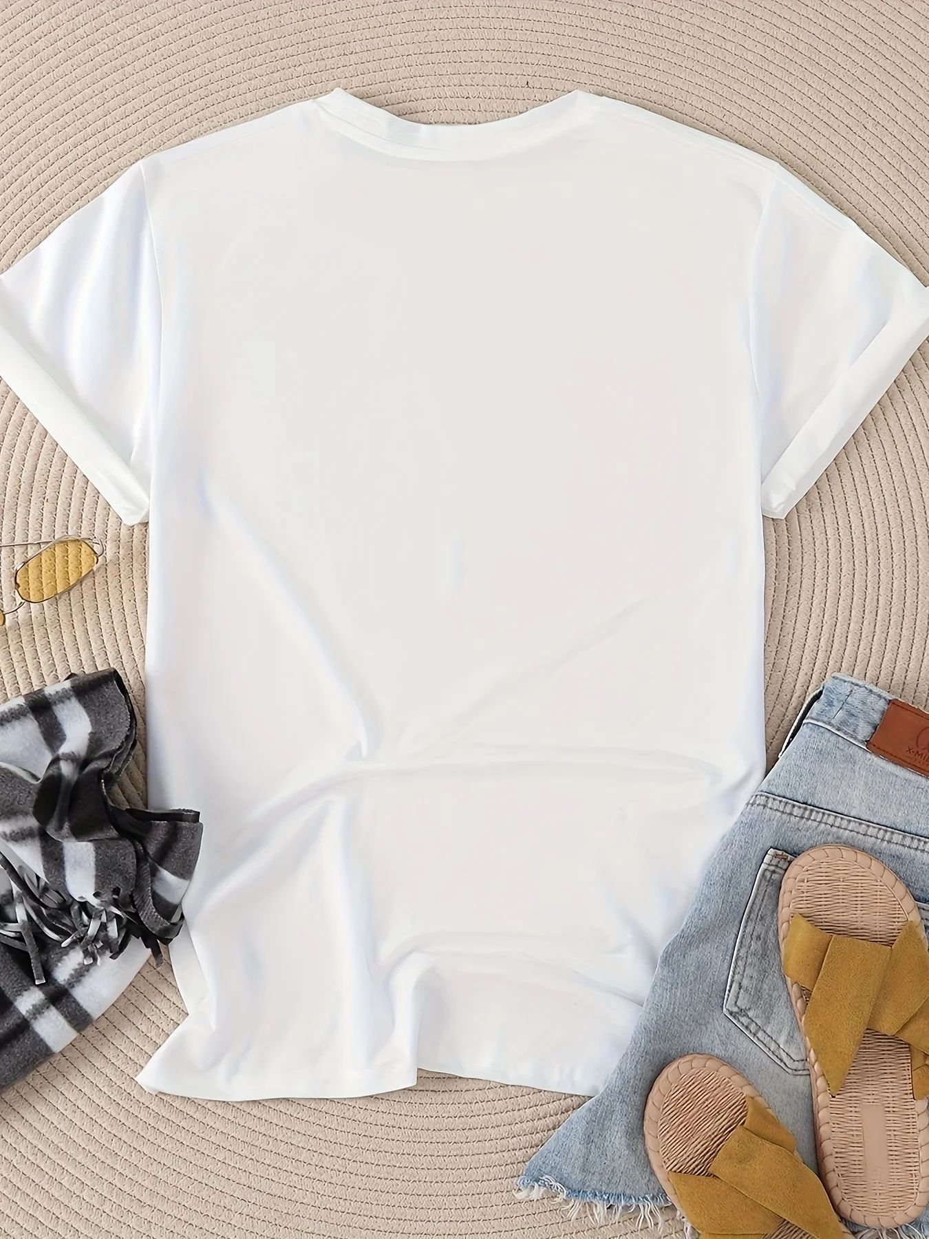 Lemon Print T-shirt Short Slee - Summer Clothing Cartoon 评论和价格