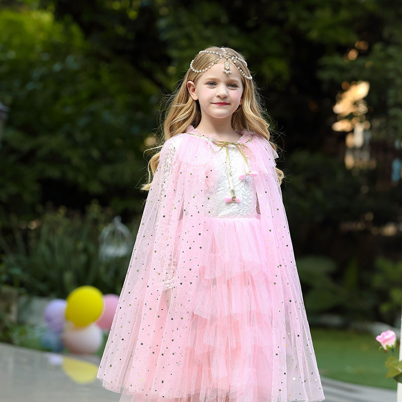 Girls Princess Cape Children C - Summer Clothing Kids 评论和价格