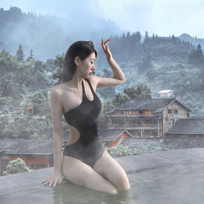 Summer Solid Color Women One P - Swimsuit One Piece 评论和价格
