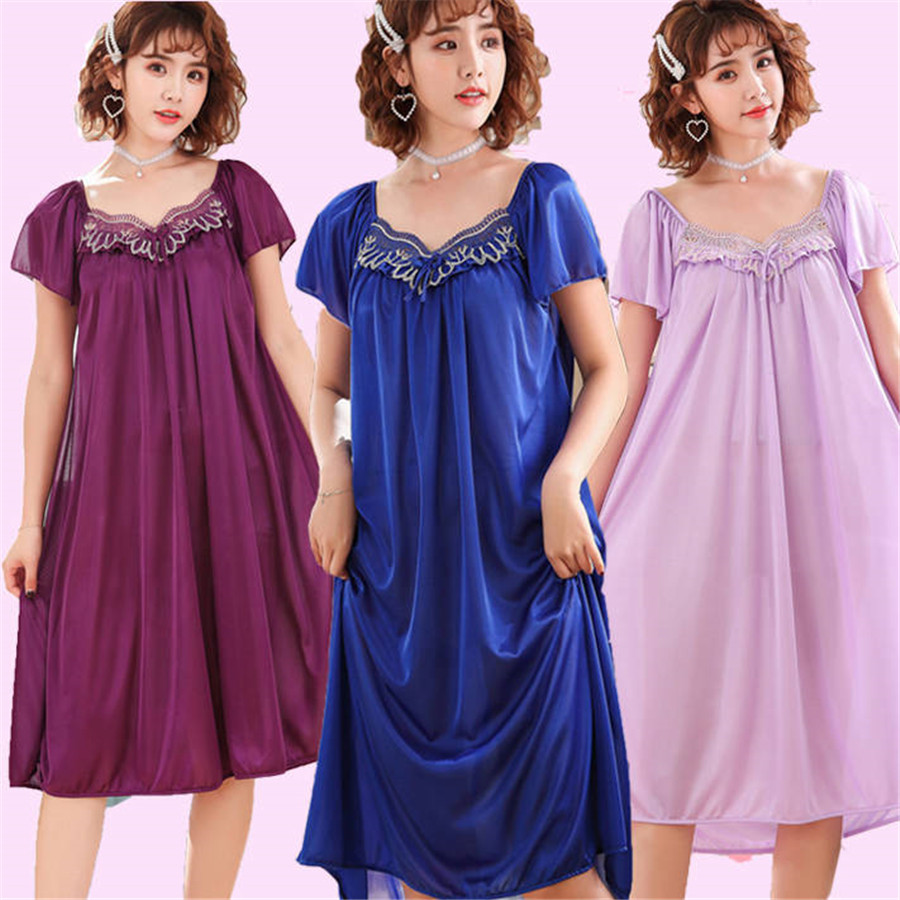 NEW Summer Ice Silk Nightgown  - Summer Nights Clothing 评论和价格