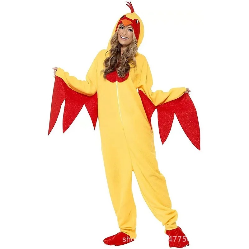 Halloween Rooster Costume Men  - Romper Playsuit Women 评论和价格