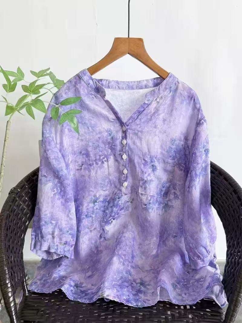 100% Ramie shirts for women su - Japan Summer Clothing Women 评论和价格
