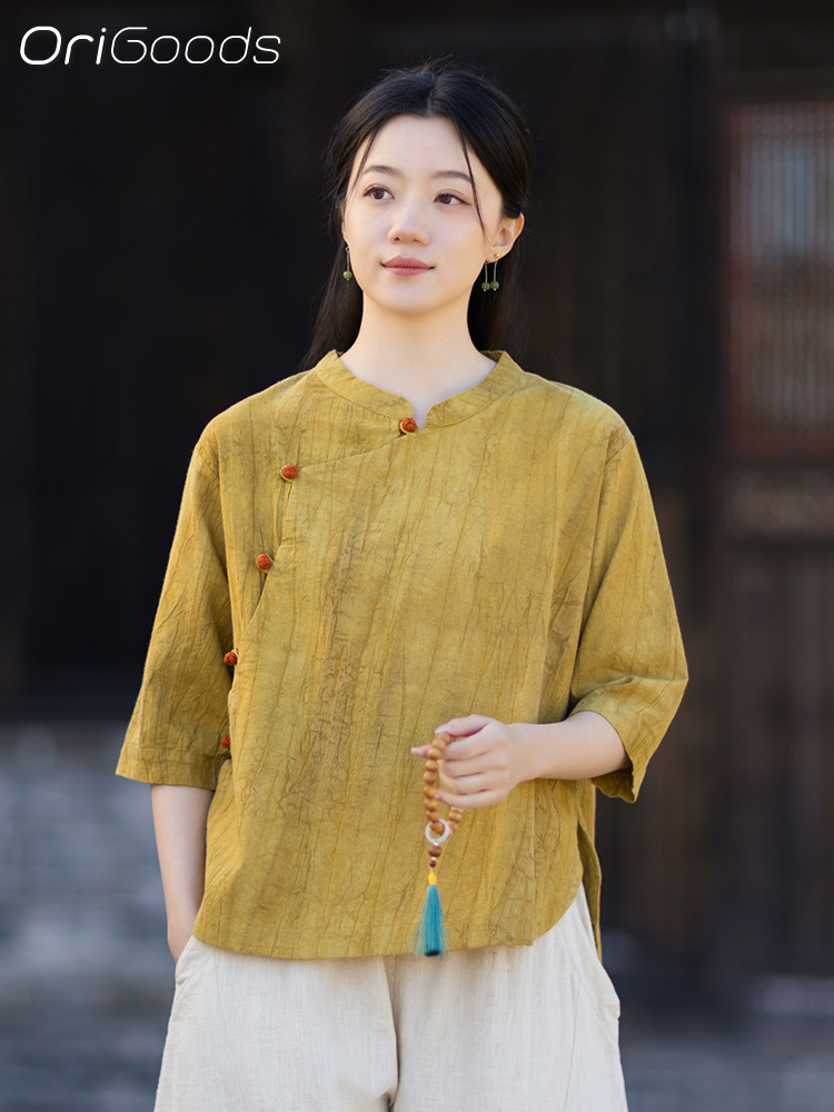 OriGoods Tie Dye Shirt Woman R - Japan Summer Clothing Women 评论和价格