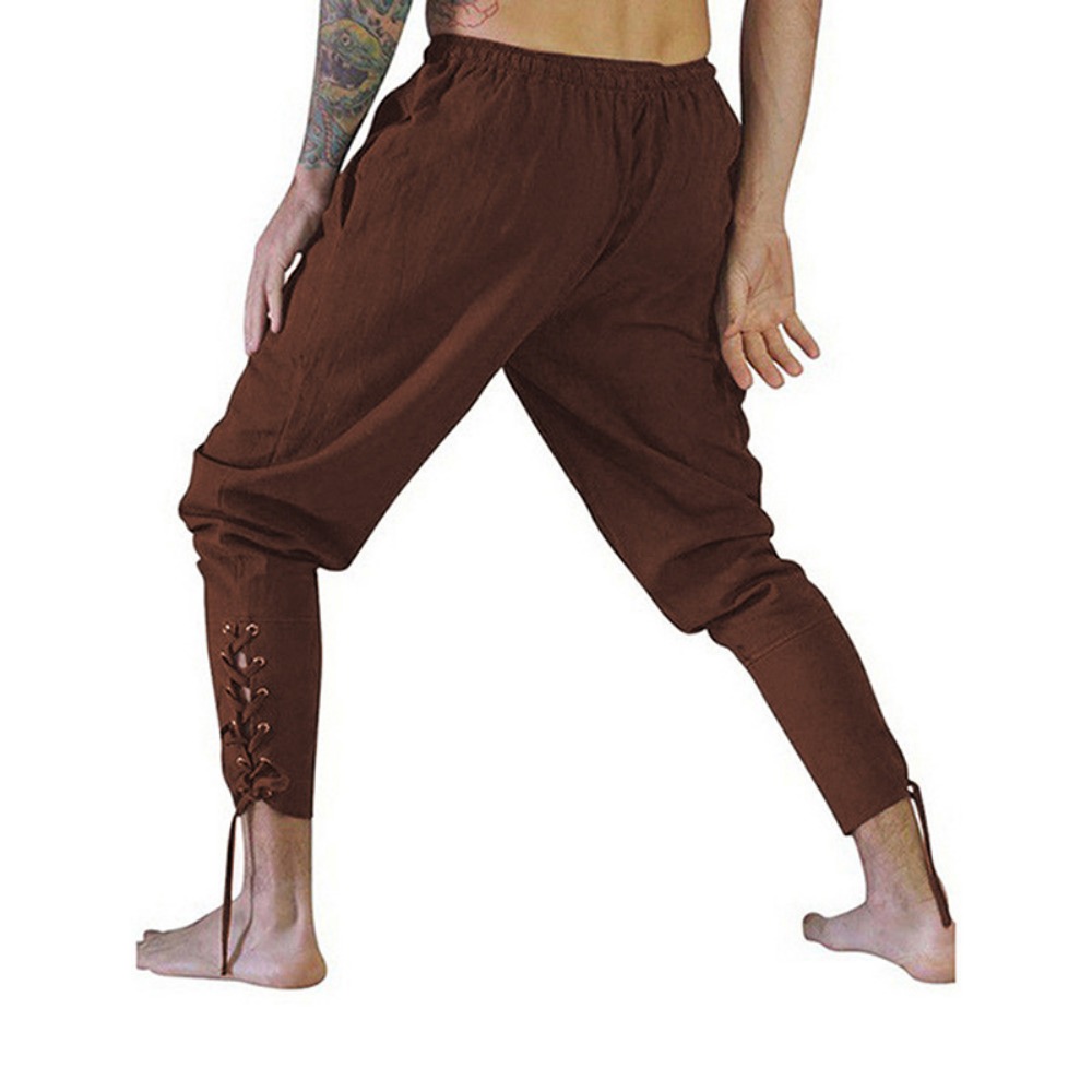 Pirate Pant Viking Costume for - Linen Shorts Men 评论和价格