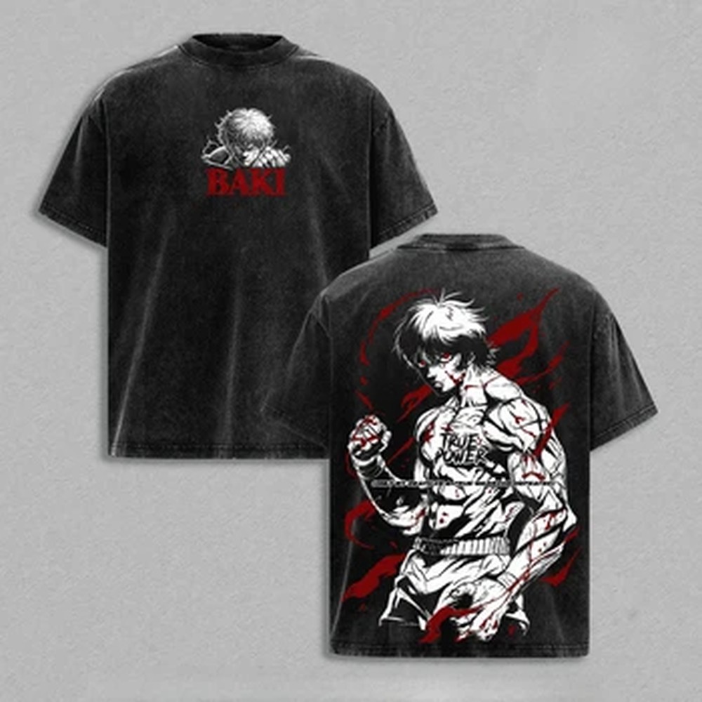 Japanese Anime Baki T-shirt Go - Summer Clothing Italy 评论和价格