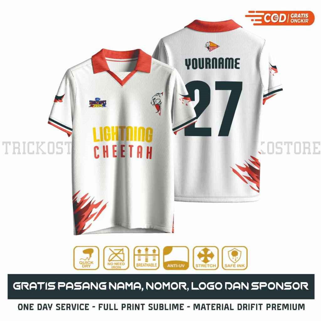 GMMTV LIGHTNING CHEETAH JERSEY - Summer Clothing Names 评论和价格