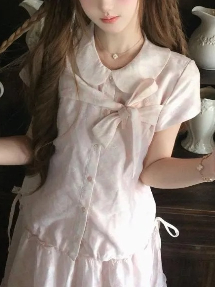Japanese Vintage Sweet Bow Pet - Summer Japanese Clothing 评论和价格